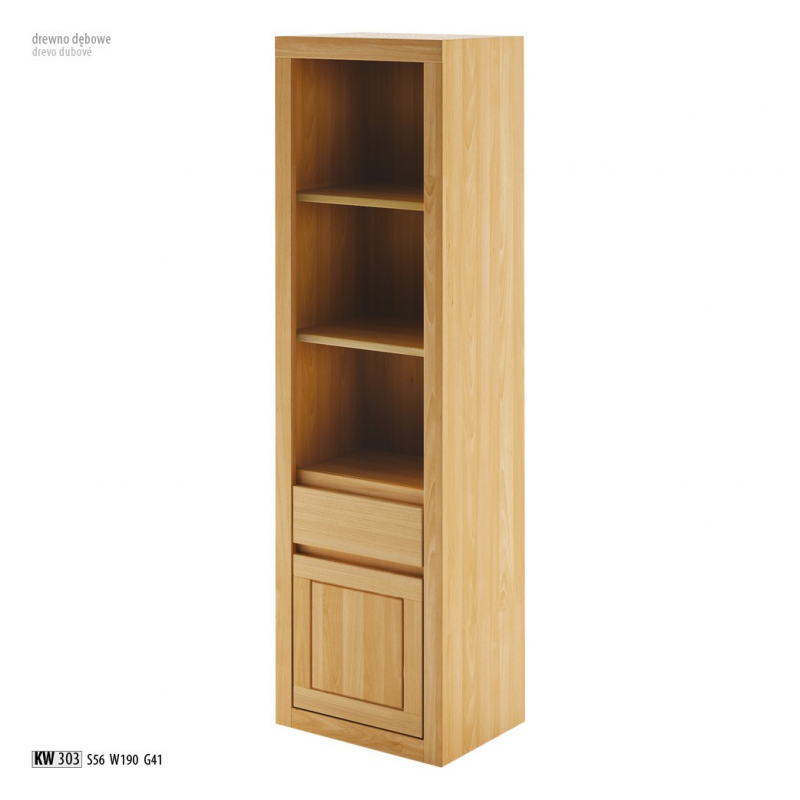 Witryna dębowa KW 303