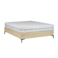 Łóżko bukowe kontynentalne LK 185 160x200 wysokie nogi