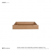 Łóżko bukowe LK 187 140x200 tapicerowany zagłówek ZG002