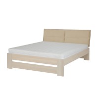 Łóżko bukowe LK 187 140x200 tapicerowany zagłówek ZG003