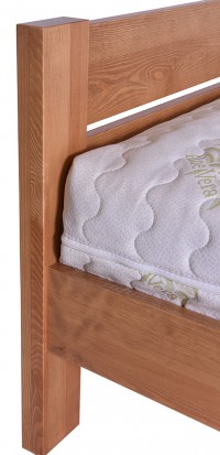 Łóżko sosnowe Ametyst 2/1 prostokątny ażurowy szczyt 180x200