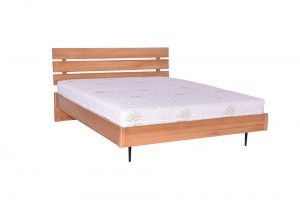 Łóżko sosnowe Cytryn 3 odchylony ażurowy szczyt 180x200