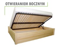 Łóżko podnoszone Oliwin 7 180x200 dwa wysokie kasetonowe szczyty