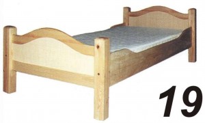 Łóżko sosnowe Łd 19 wysokie szczyty łuk 200x200