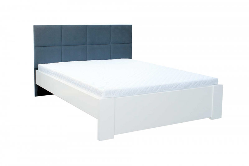 Łóżko sosnowe OSLO 11 TPA wysoki tapicerowany szczyt 140x200