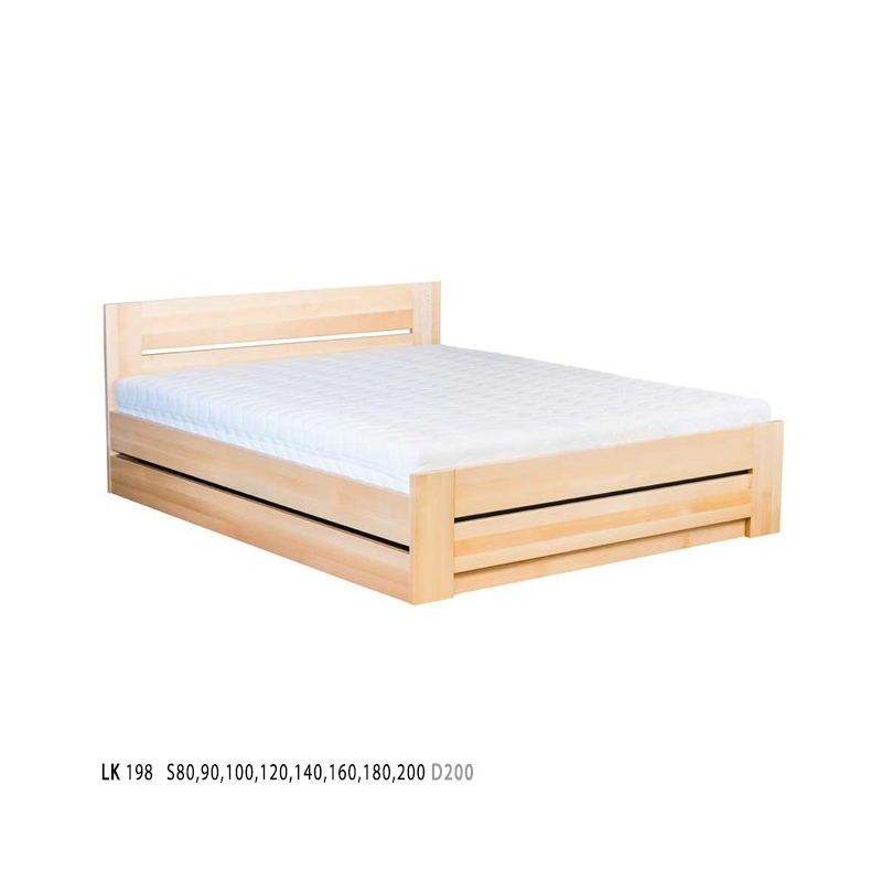 Łóżko bukowe LK 198 BOX 100x200